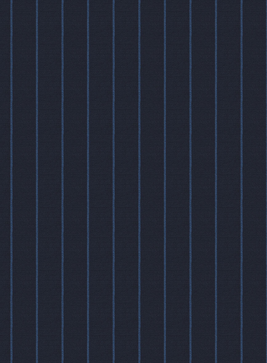 Napolean Eloyi Stripe Blue Wool Jacket - StudioSuits