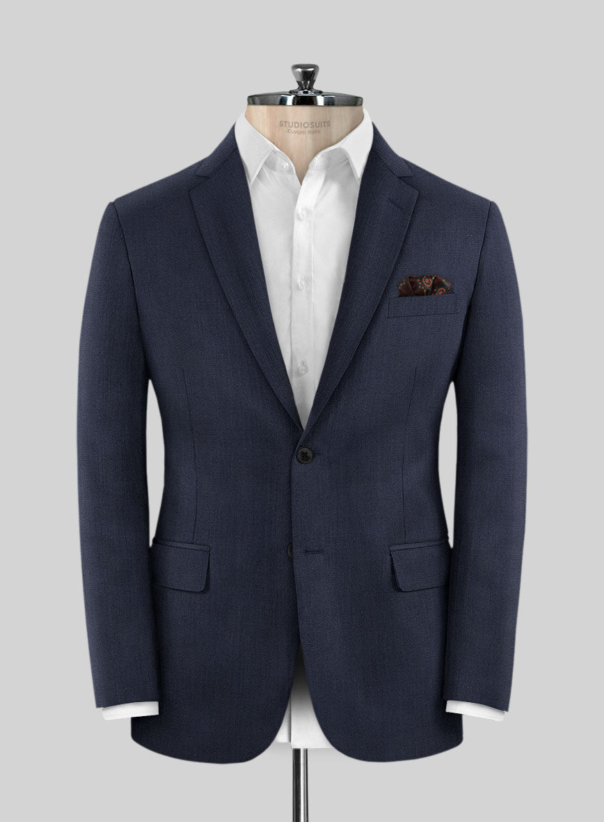 Napolean English Blue Wool Suit - StudioSuits