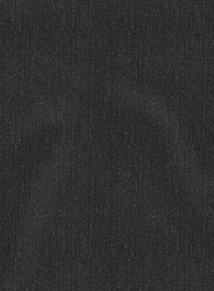 Napolean English Dark Charcoal Wool Pants - StudioSuits