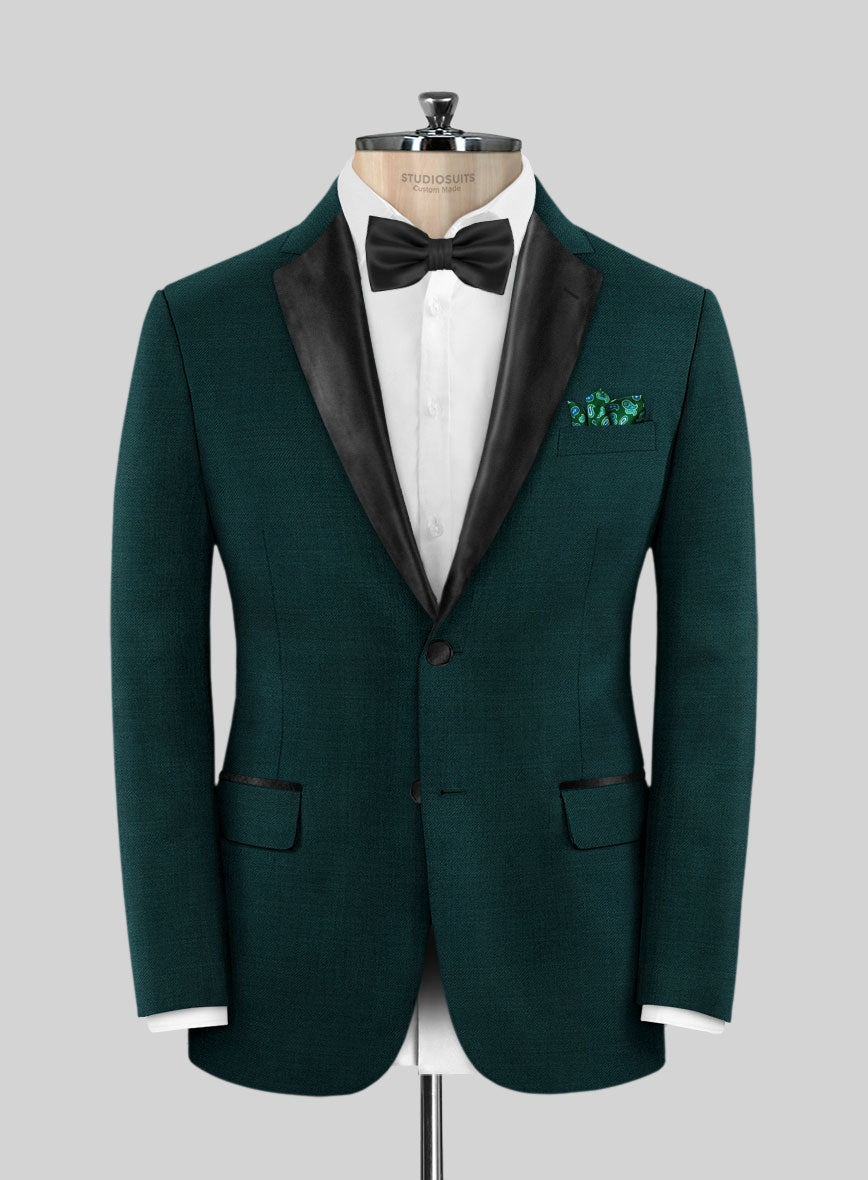 Napolean Fiesta Green Wool Tuxedo Jacket – StudioSuits