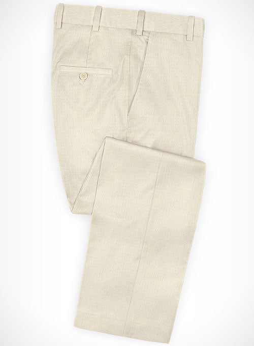 Napolean Fina Ivory Wool Pants - StudioSuits