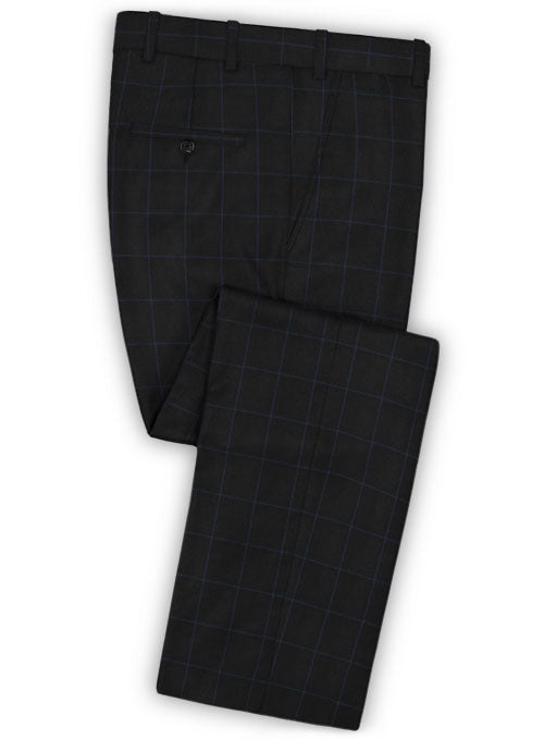 Napolean Fissa Black Wool Pants - StudioSuits