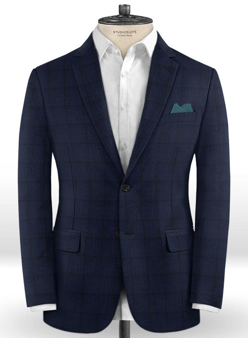 Napolean Fissa Blue Wool Suit – StudioSuits