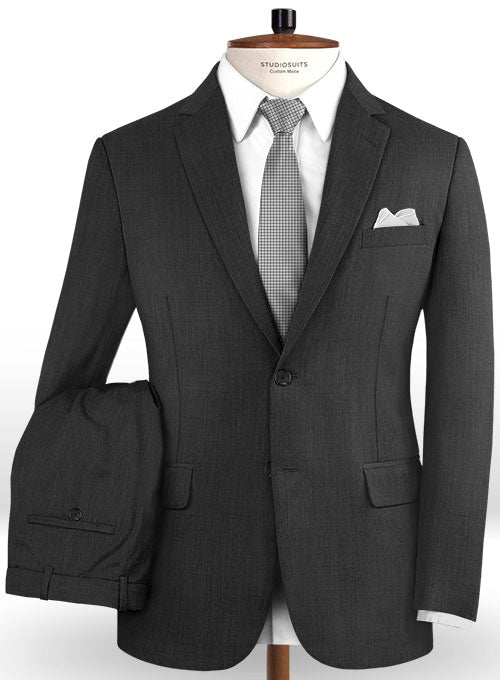 Napolean Gino Dark Gray Wool Suit - StudioSuits