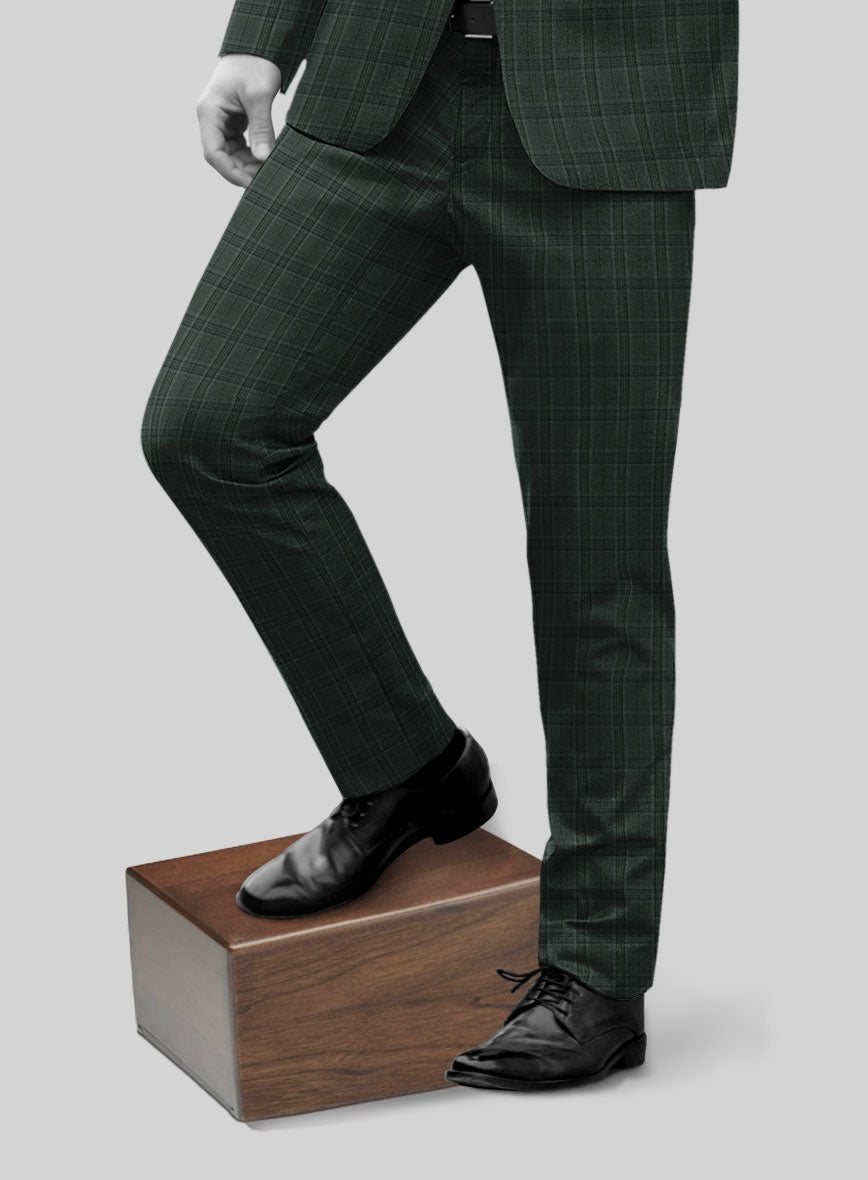 Napolean Green Hunting Plaid Pants - StudioSuits
