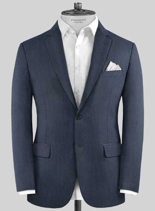 Napolean Highball Blue Wool Suit - StudioSuits