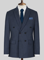 Napolean Highball Blue Wool Suit - StudioSuits