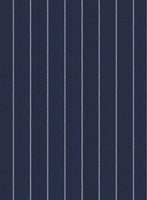 Napolean Ikel Stripe Space Blue Wool Pants - StudioSuits