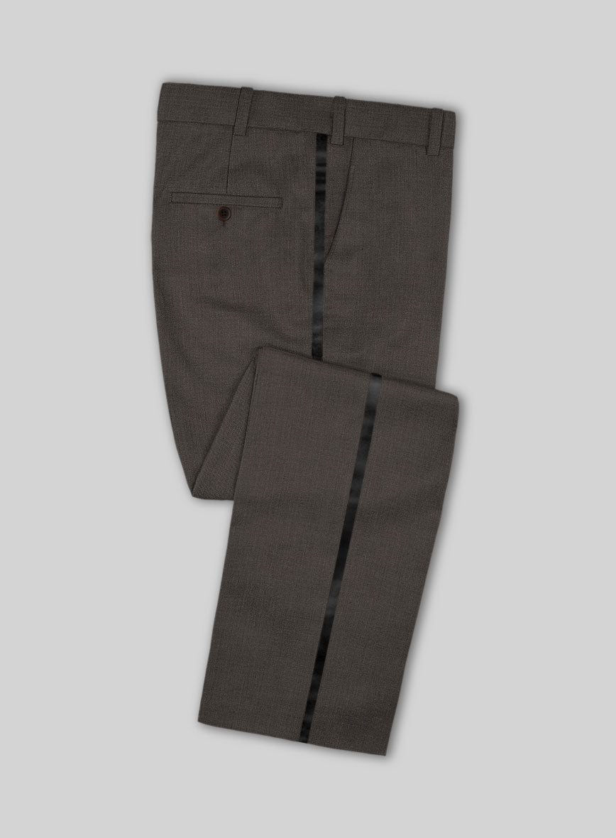 Napolean Intense Brown Wool Tuxedo Suit - StudioSuits