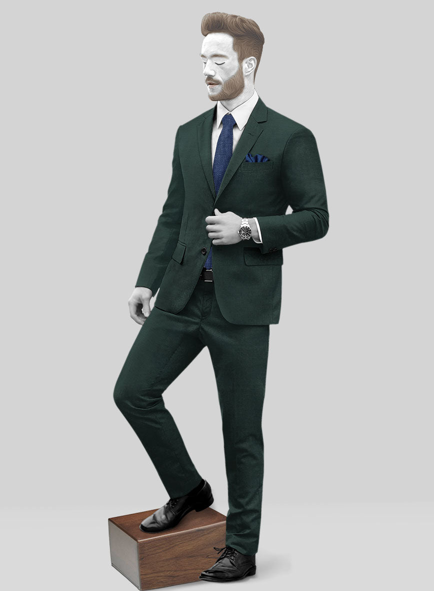 Napolean Intense Green Wool Suit - StudioSuits