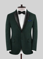 Napolean Intense Green Wool Tuxedo Jacket - StudioSuits