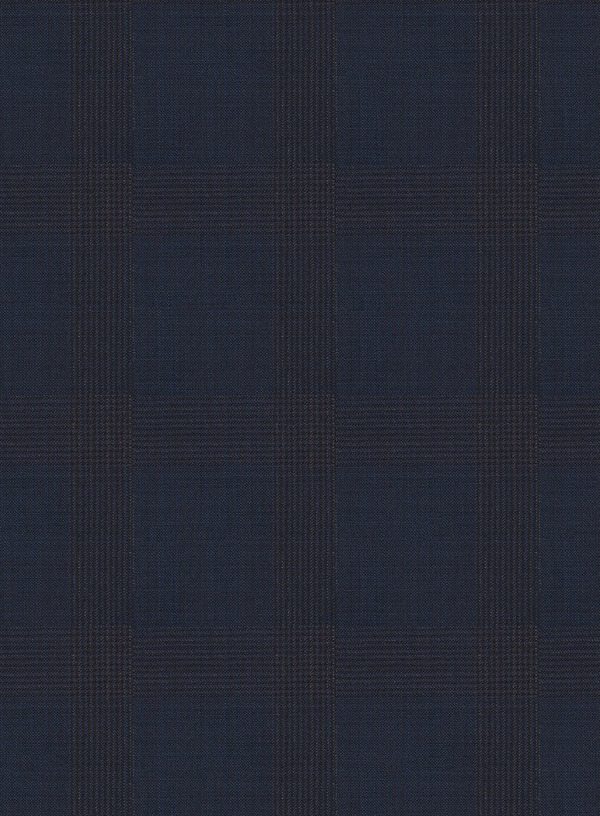 Napolean Knight Blue Check Suit - StudioSuits