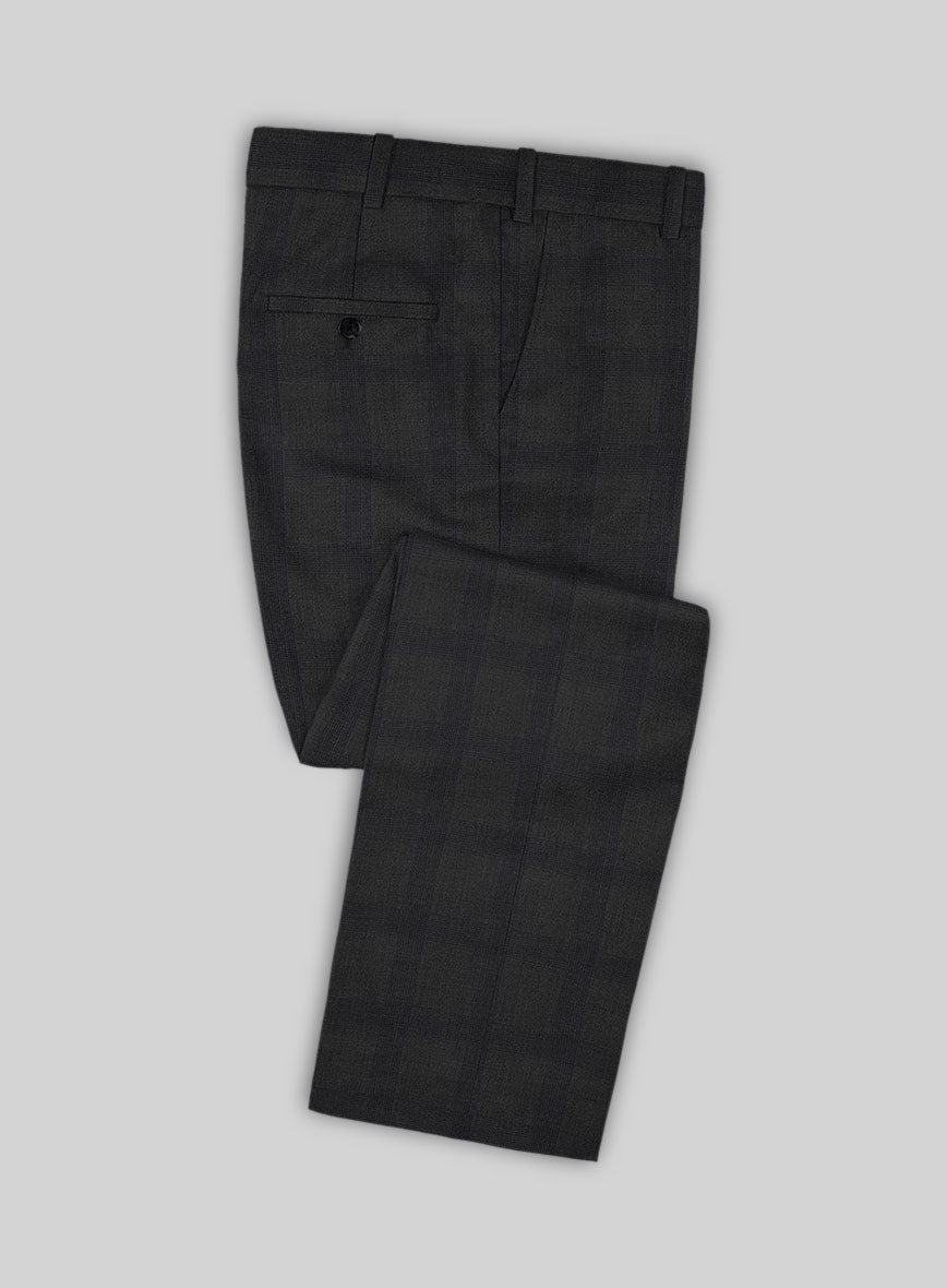 Napolean Knight Charcoal Check Suit - StudioSuits