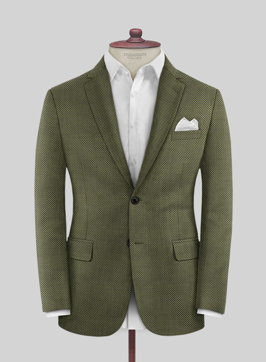 Napolean Limeade Green Wool Jacket - StudioSuits