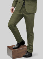 Napolean Limeade Green Wool Pants - StudioSuits