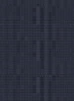 Napolean Mini Houndstooth Blue Wool Tuxedo Suit - StudioSuits