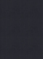 Napolean Mini Stripe Dark Blue Wool Jacket - StudioSuits