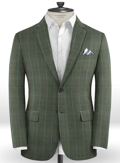 Napolean Nalda Green Wool Suit - StudioSuits