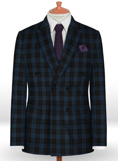 Napolean Oldo Blue Wool Suit - StudioSuits