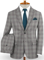 Napolean Petti Light Gray Wool Suit - StudioSuits