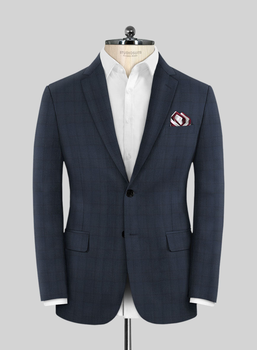 Napolean Preppy Blue Check Jacket - StudioSuits