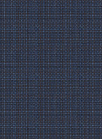 Napolean Retro Blue Wool Suit - StudioSuits
