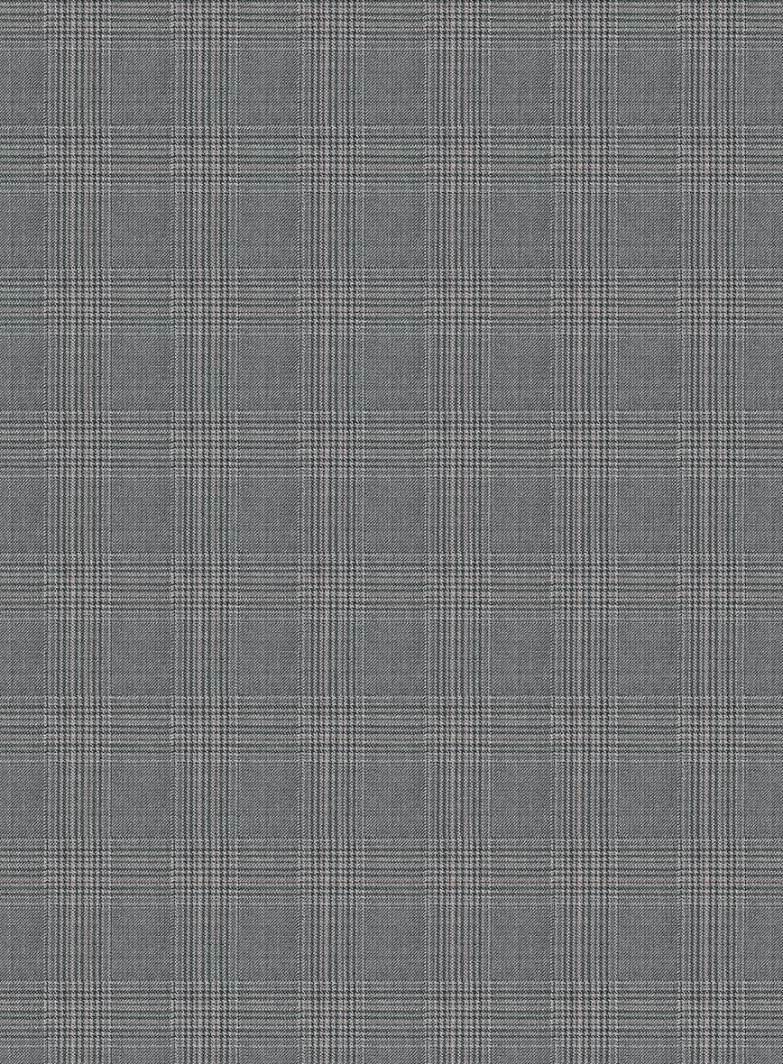 Napolean Retro Gray Glen Suit - StudioSuits