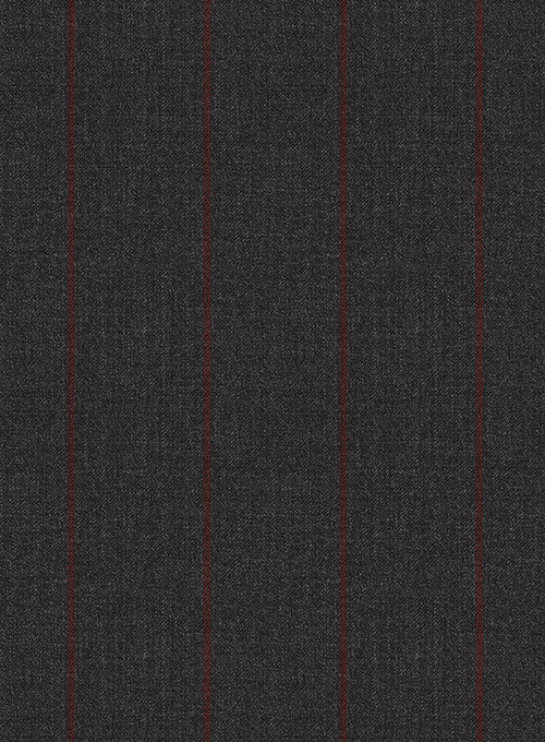 Napolean Rodrio Charcoal Wool Jacket - StudioSuits