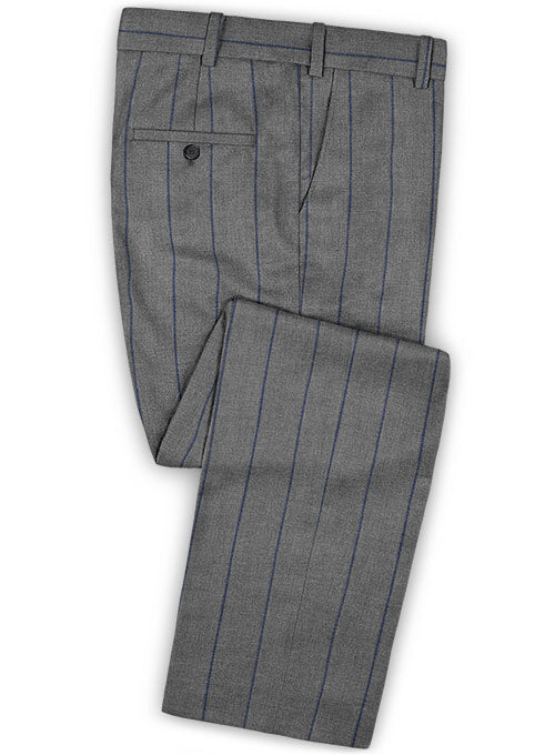 Napolean Rodrio Gray Wool Suit - StudioSuits