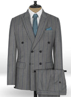 Napolean Rodrio Gray Wool Suit - StudioSuits