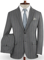 Napolean Rodrio Gray Wool Suit - StudioSuits