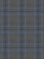 Napolean Sarcho Gray Blue Wool Pants - StudioSuits