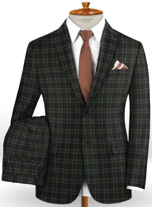 Napolean Sarcho Green Wool Suit - StudioSuits