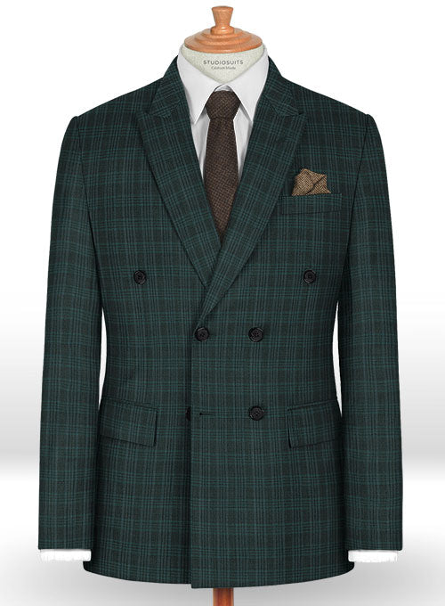 Napolean Sola Green Wool Suit - StudioSuits