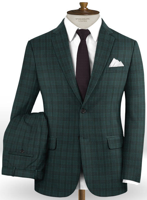 Napolean Sola Green Wool Suit - StudioSuits