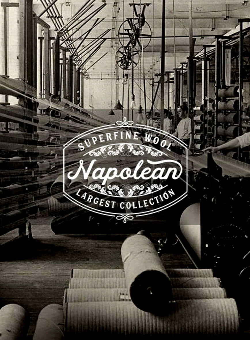 Napolean Dark Khaki Wool Suit - StudioSuits