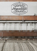 Napolean Wide Stripe Black Wool Jacket - StudioSuits