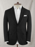 Napolean Stretch Black Wool Suit - StudioSuits