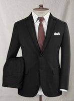 Napolean Stretch Black Wool Suit - StudioSuits