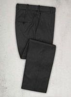 Napolean Stretch Charcoal Wool Pants - StudioSuits