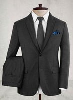 Napolean Stretch Charcoal Wool Suit - StudioSuits