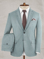 Napolean Stretch Gray Blue Wool Suit - StudioSuits