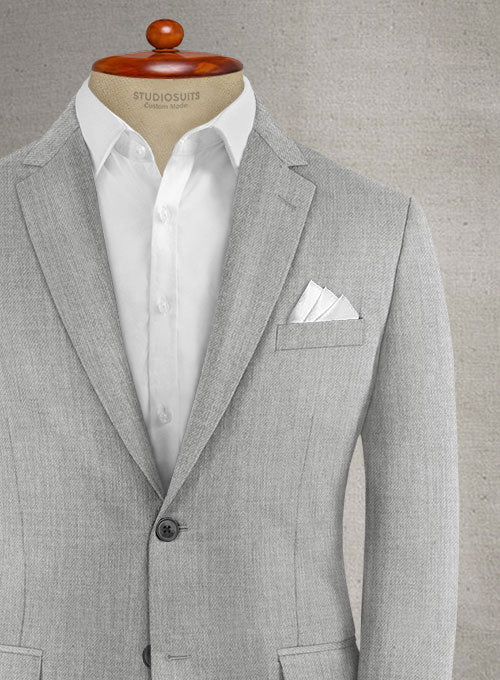 Napolean Stretch Gray Wool Jacket - StudioSuits