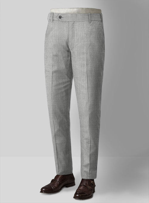 Napolean Stretch Gray Wool Pants - StudioSuits