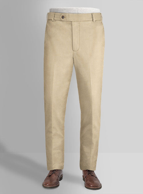 Napolean Stretch Khaki Wool Pants - StudioSuits