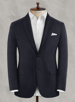 Napolean Stretch Navy Blue Wool Suit - StudioSuits