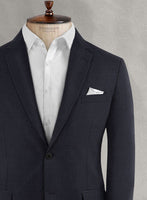 Napolean Stretch Navy Blue Wool Suit - StudioSuits