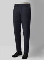 Napolean Stretch Navy Blue Wool Suit - StudioSuits