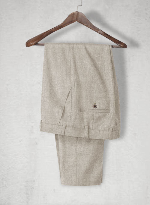 Napolean Stretch Pale Brown Wool Suit - StudioSuits