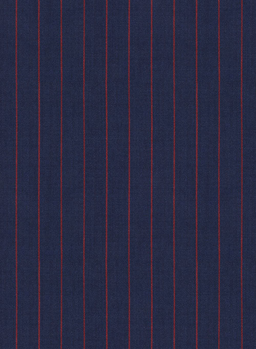 Napolean Stripo Blue Wool Suit - StudioSuits